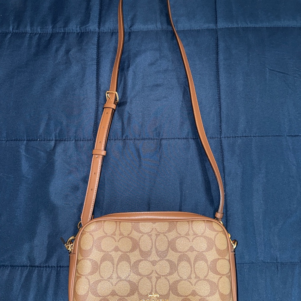Coach Crossbody Monogram Double Zip Camera Bag - image 14